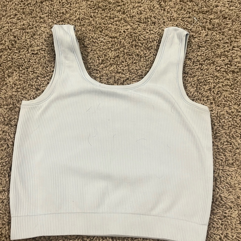 light blue athletic tank top from Athleta Girl (price is negotiable)